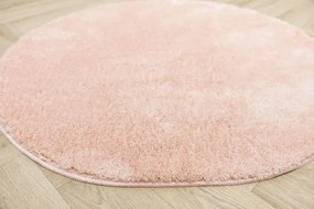 Kúpeľňový koberček Malmo ružový, kruh