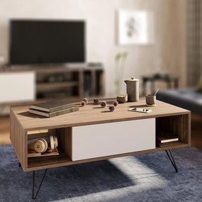 Konferenčný stôl Mistico - Walnut, White
