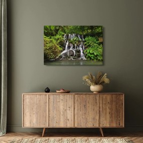 Obraz vodopádov v tropickom lese (90x60 cm)