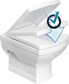 Novoterm WC kombi NV-Kleopatra 11 ZO so zadným odpadom a SoftClose sedadlom