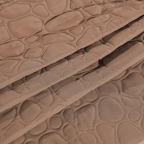 Svetlohnedý prehoz na posteľ STONE Rozmer: 200 x 220 cm