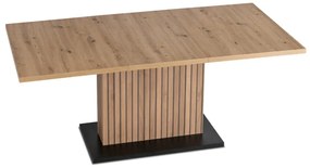 JAKS Rozkladací stôl 130 - 180 cm dub artisan čierny Giant