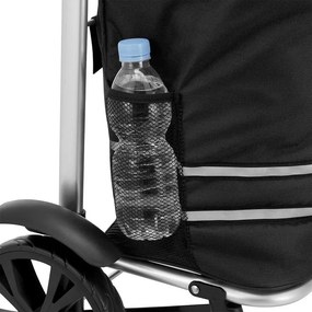 Nákupný vozík 3v1, 56 l, čierny – skladací, s chladiaci vrec