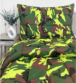 INTERMEDIC SK Set paplónu a vankúša Army – 140x200 + 70x90 cm, mikrovlákno, duté vlákno, celoročný