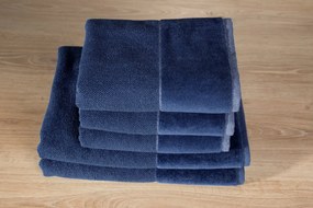 BAVLNENÝ UTERÁK LUCY11 SADA 6KS 50X90 CM TMAVOMODRÁ
