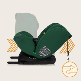 Lionelo - Otočná autosedačka s základňou BASTIAAN i-Size 40-150 cm Green Forest
