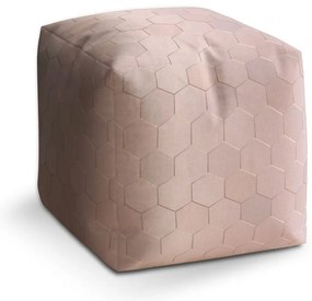 Taburet Cube rose gold, ružová