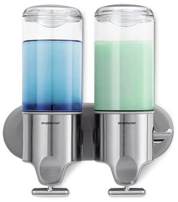 Nástenný dávkovač mydla z nerezovej ocele v striebornej farbe 880 ml - simplehuman