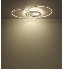 Globo 48466-70A - stmievateľné LED stropné svietidlo INVERTINA LED/70W/230V strieborné + diaľkové ovládanie