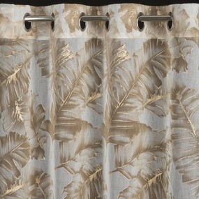 ZÁVES NA KRÚŽKOCH LAYLA 140X250 CM LISTY