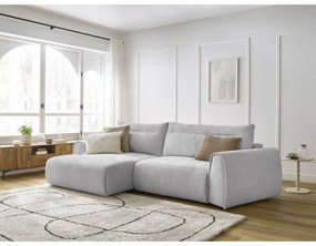Svetlosivá rohová pohovka Aden – Bobochic Paris