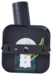 Moderné stropné bodové svietidlo čierne okrúhle GU10 35 mm otočné a naklápacie - Kate