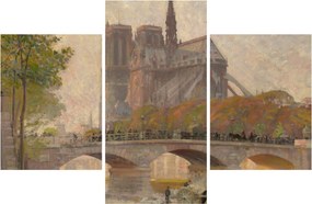 Obraz - Robert William Vonnoh, Notre Dame de Paris, reprodukcia (90x60 cm)