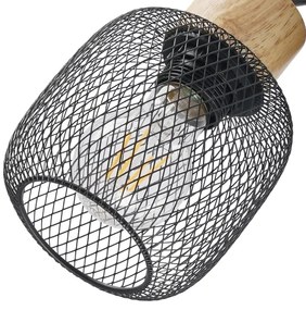 Brilagi - Bodové svietidlo BASKLITE 2xE27/15W/230V kaučukovník/čierna