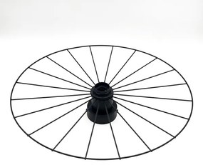 Nástenné svietidlo MONTANA 1xE27/15W/230V pr. 45 cm čierna