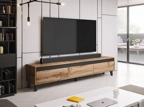 TV stolík Nord - dub wotan / antracit / čierna