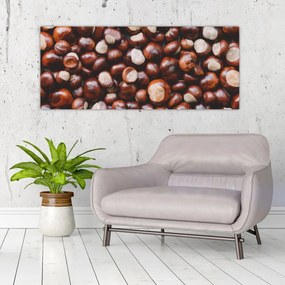 Obraz - Zrelé gaštany (120x50 cm)