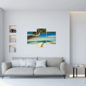 Obraz - Čisté more s palmou (90x60 cm)
