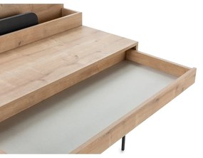 Pracovný stôl z dubového dreva so sekretárom 60x113 cm Lila – Marckeric