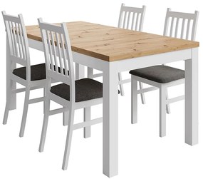 Jedálenská zostava Agbet artisan/biela