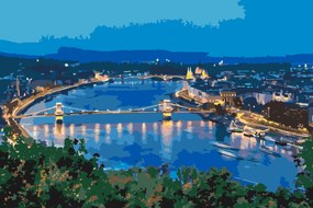 Gario Maľovanie podľa čísel Budapešť, Maďarsko Rozmery: 120 x 80 cm, Rámovanie: Iba zrolované plátno
