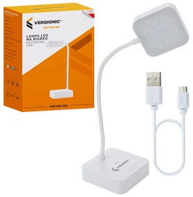 CHINEX LED USB nočná lampa, biela, 35 cm