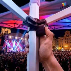 BRIMO Nožnicový Stan 3x6 m ALU bez Stien - Hliníkový Rám, Vodotesný - bez stien - Modrá 39