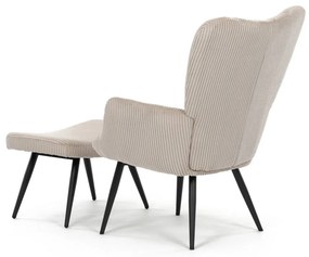 Relaxačné kreslo s podnožkou L7285 CRM6, krémováfarba