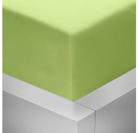 Jersey napínacie prestieradlo s lycrou - zelené jablko 175 g / m2 90x200 cm