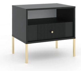 Nočný stolík Iseo II 54 cm čierny