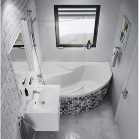 Ravak CM21000000 - Rohová vaňa ROSA 160x105 cm akrylát/biela