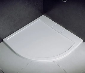 Besco Štvrťkruhová akrylátová sprchová vanička AXIM HR 80x80 (90x90) UltraSlim BESCO-Rozmery: 90x90