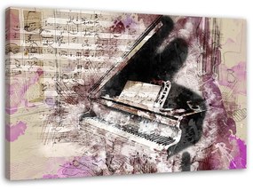 Gario Obraz na plátne Klavír - abstraktný Rozmery: 60 x 40 cm