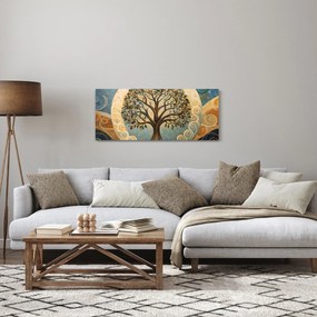 Obraz – Strom života a špirály (120x50 cm)