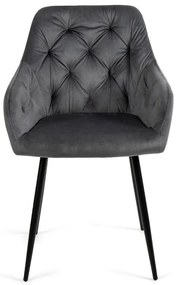 Noela Zamatová jedálenská stolička SIENA sivá