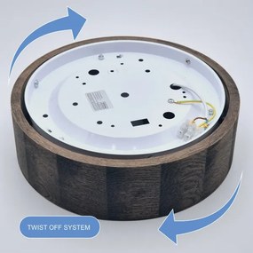 Brilagi - LED Stropné svietidlo CARVALHO 1xE27/60W/230V dub orech pr. 27 cm