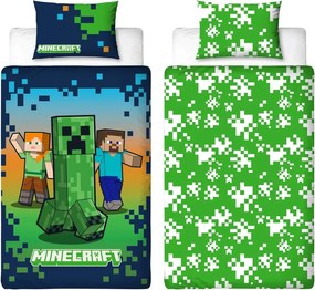 Detské obliečky MINECRAFT HEROES farebné Rozmer obliečky: 70 x 80 cm | 140 x 200 cm
