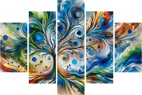 Obraz – Farebný energetický strom (150x105 cm)