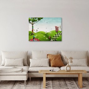 Obraz podivuhodnej krajiny (70x50 cm)