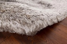 Koberec Plush Shaggy strieborný