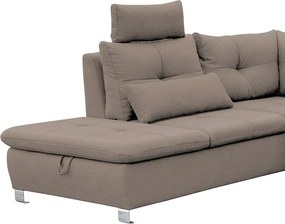 Sedacia súprava Madeira 3B, svetlo hnedá látka, tvar ľavé U