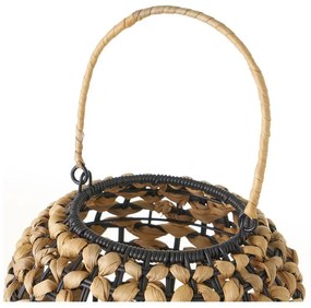 Čierna prírodná stolová lampa (výška 30 cm) – Casa Selección