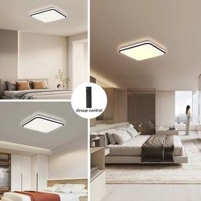 Brilagi - LED stmievateľné stropné svietidlo SMART LED/24W/230V 43x43 cm Wi-Fi Tuya + diaľkový ovládač