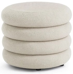 Taburetka MOLLIS krémovo biela