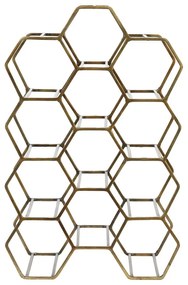Kovový regál na víno v bronzovej farbe na 12 fliaš Salbris - Light &amp; Living