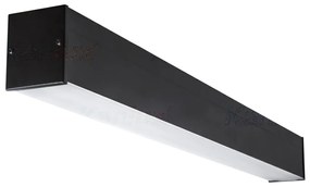 KANLUX Moderné stropné svietidlo AMADEUS, 1xT8, G13, 18W, 63x6x7cm, čierne, matný difúzor