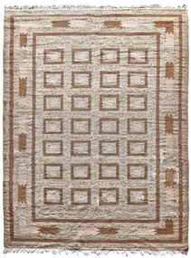 Diamond Carpets koberce Ručne viazaný kusový koberec Guggenheim DESP P81 Brown Natural - 80x150 cm