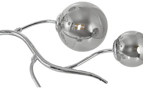 Brilagi - LED Prisadený luster MISTEL 9xG9/3W/230V lesklý chróm/dymová