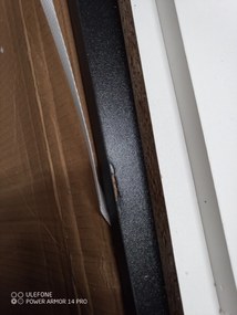 AKCIA Čierny jedálenský stôl s bielymi nohami MADO 120x80 II. akosť