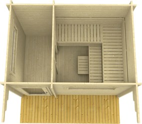 Hanscraft Saunový domček TIMO 70